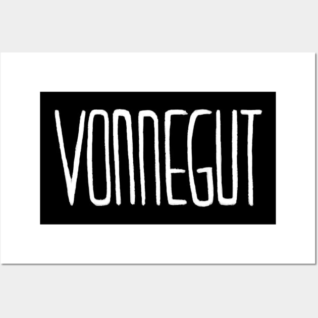 American Literature, Kurt Vonnegut Wall Art by badlydrawnbabe